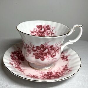 Royal Albert “Melody Series” Teacup and Saucer pink